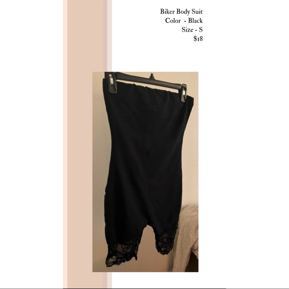 Body suit black lace